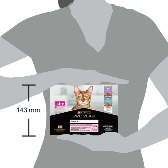 PURINA® PRO PLAN®  Adulto Delicate Digestion con pavo y pescado del océano en salsa