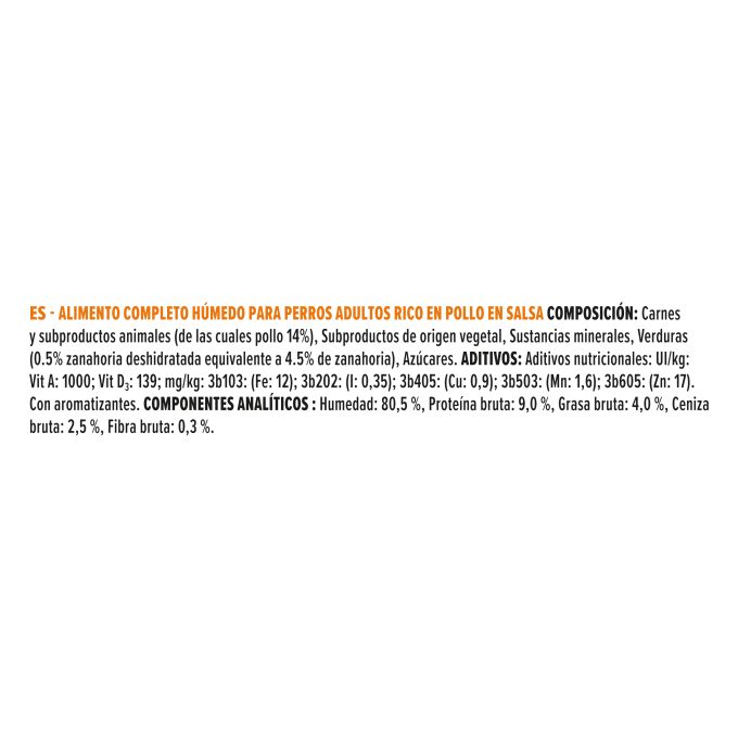 PURINA® PRO PLAN®   All size Adult Grain-free rico en Pollo en Salsa. Lata 400g