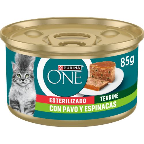 Purina® ONE® esterilizado terrine con pavo y espinacas 85g