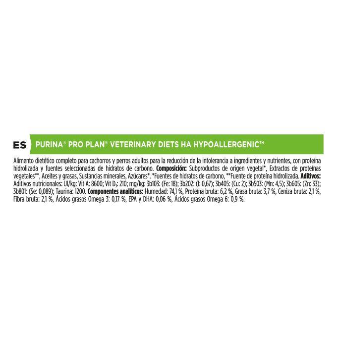 PURINA® PRO PLAN® VETERINARY DIETS  CANINE HA Hypoallergenic Lata