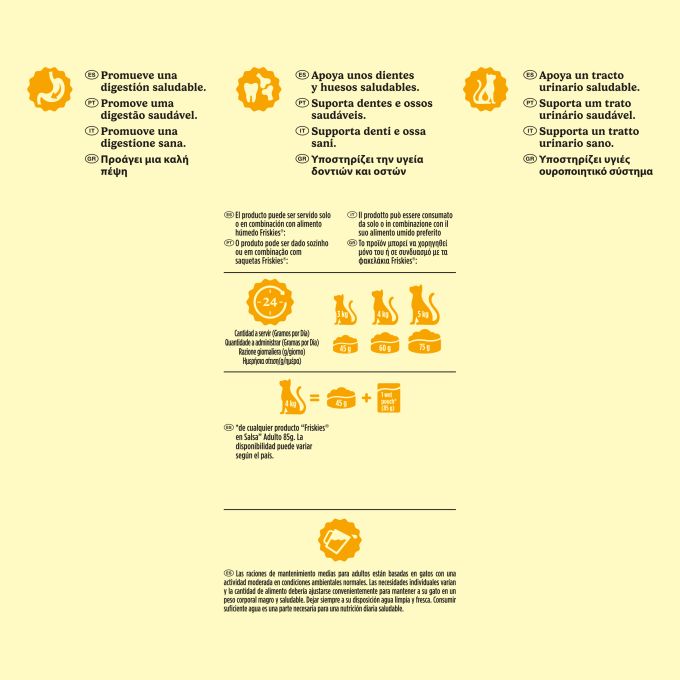 PURINA® FRISKIES®  Adulto con Salmón y Verduras
