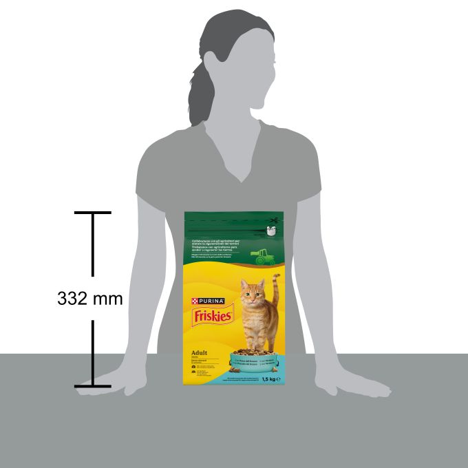 PURINA® FRISKIES®  Adulto con Pescado del Océano y Verduras