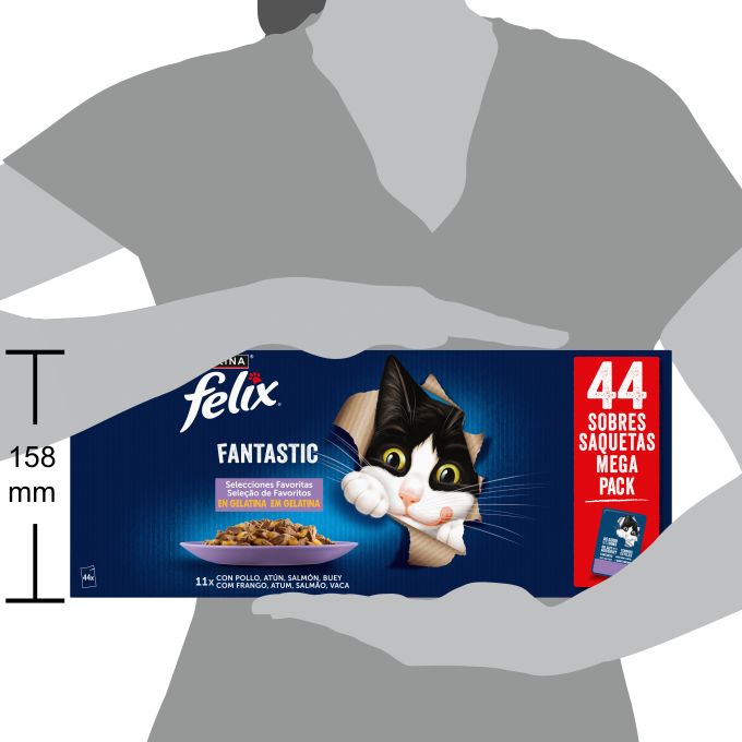 PURINA® FELIX® Fantastic Selección de Sabores en Gelatina.