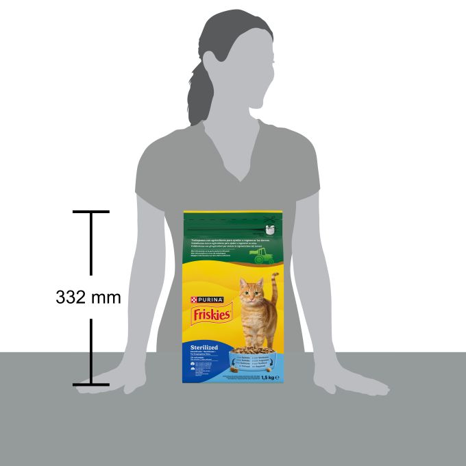 PURINA® FRISKIES®  Esterilizado con Salmón y Verduras