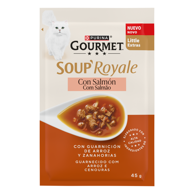 PURINA® GOURMET® SOUP ROYALE con Salmón