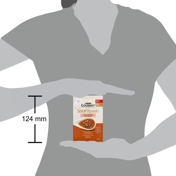 PURINA® GOURMET® SOUP ROYALE con Salmón