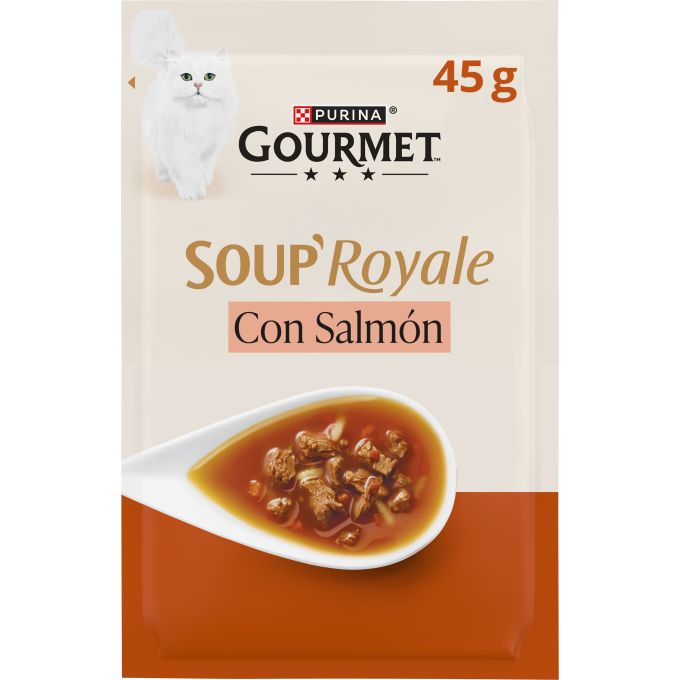 PURINA® GOURMET® SOUP ROYALE con Salmón