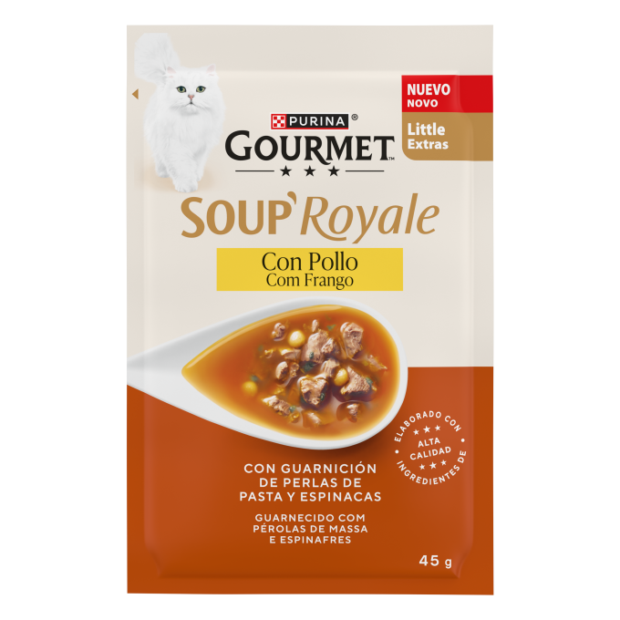PURINA® GOURMET® SOUP ROYALE con Pollo