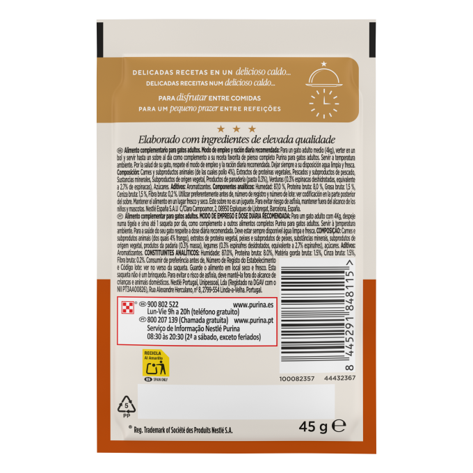 PURINA® GOURMET® SOUP ROYALE con Pollo