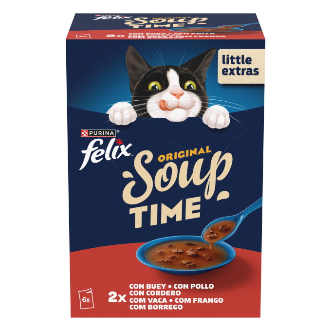 PURINA® FELIX® Soup Time Original con Buey