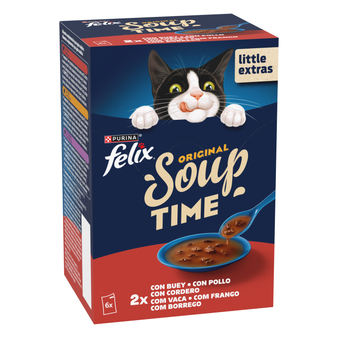 PURINA® FELIX® Soup Time Original con Buey