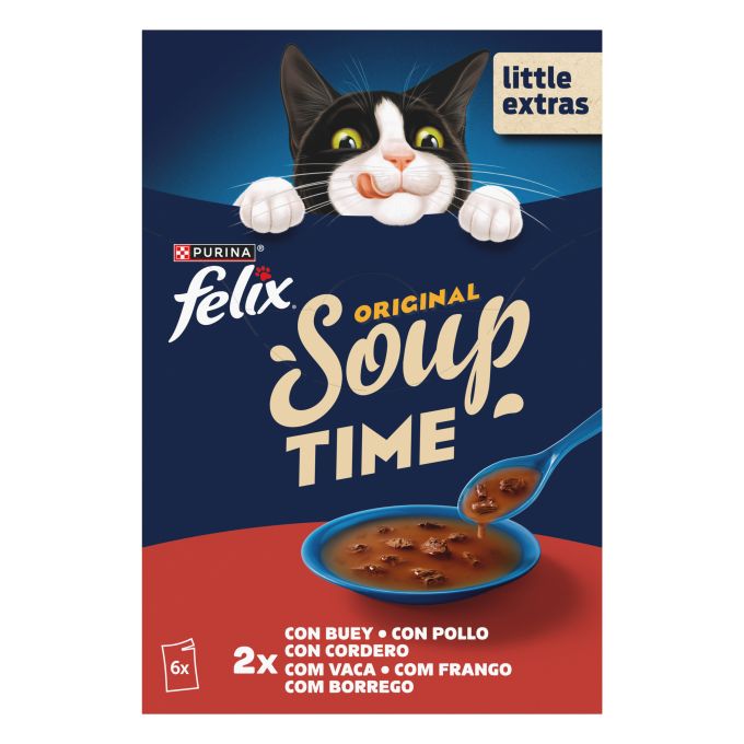 PURINA® FELIX® Soup Time Original con Buey