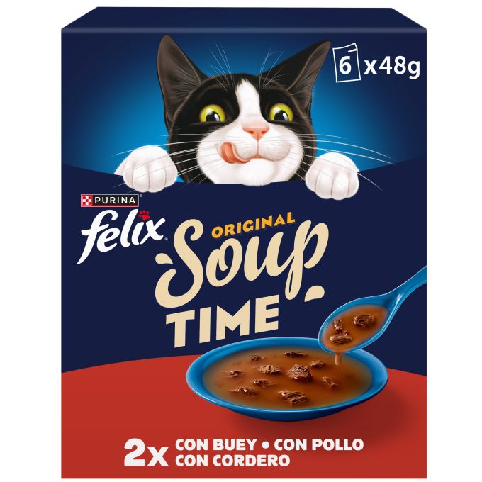 PURINA® FELIX® Soup Time Original con Buey
