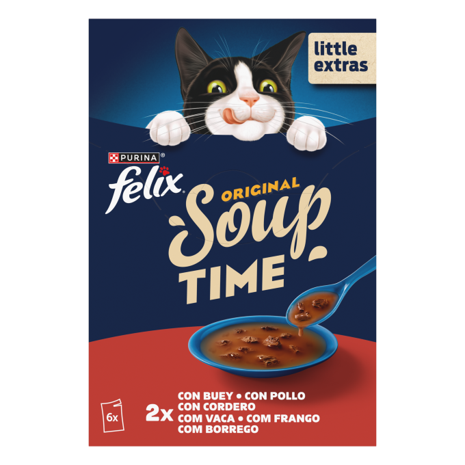 PURINA® FELIX® Soup Time Original con Buey