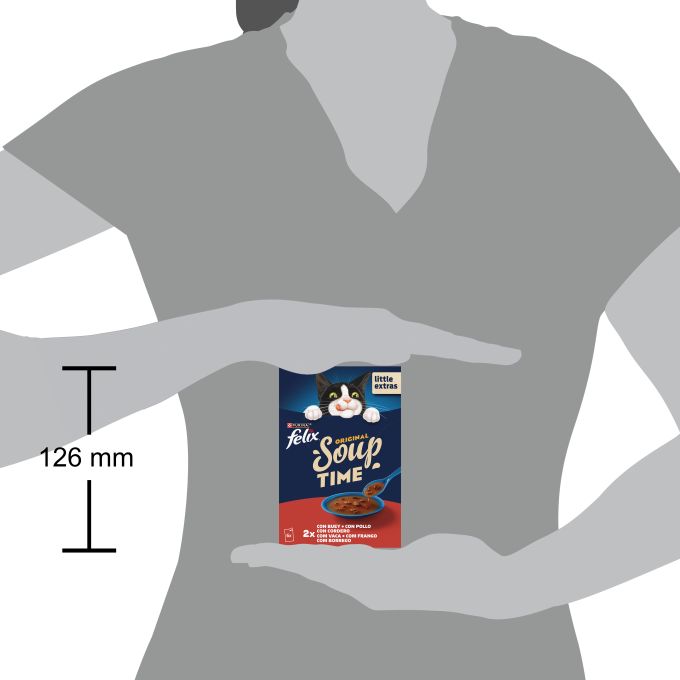 PURINA® FELIX® Soup Time Original con Buey