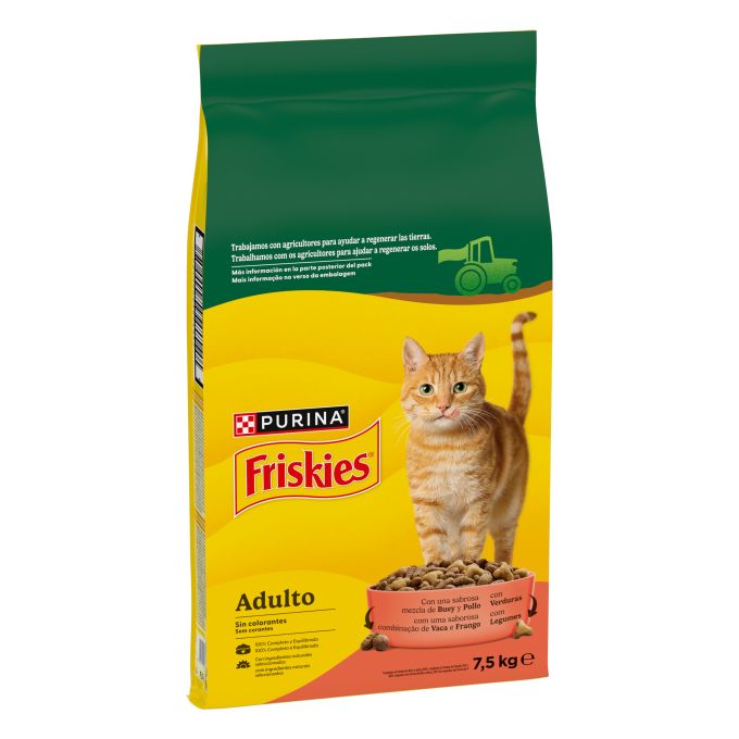 PURINA® FRISKIES®  PURINA® FRISKIES® Gato ADLT Bf Chk Veg 7.5kg