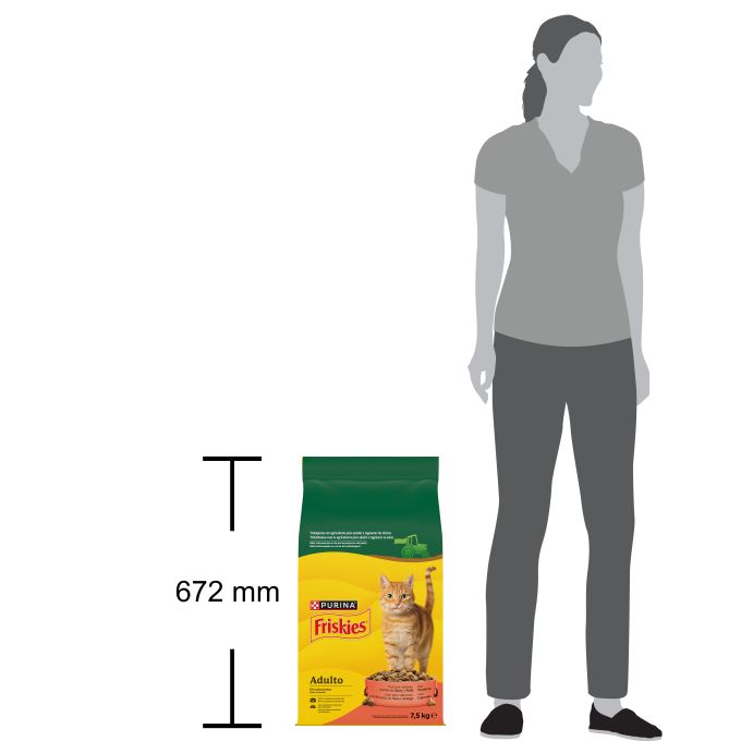PURINA® FRISKIES®  PURINA® FRISKIES® Gato ADLT Bf Chk Veg 7.5kg