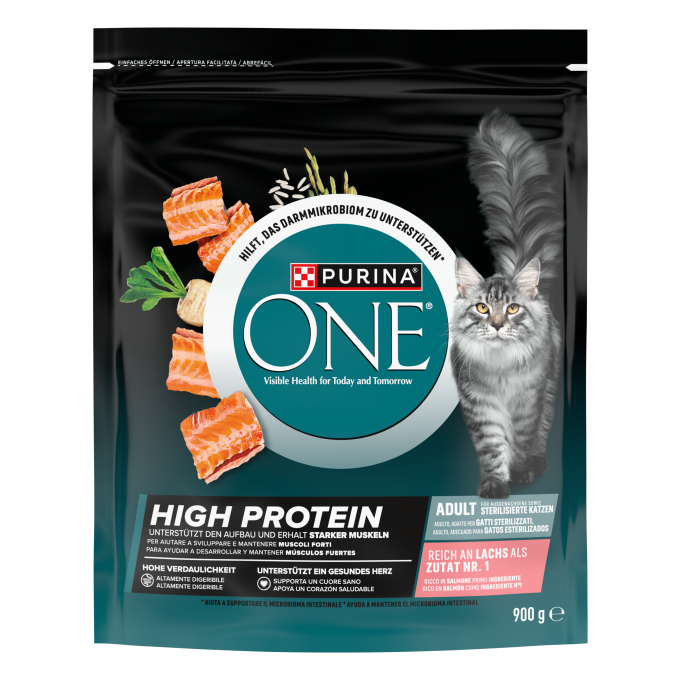 PURINA® ONE® High Protein Rico en Salmón