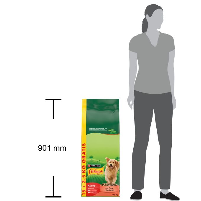 PURINA® FRISKIES®  PURINA® FRISKIES® Active Carne 15kg+2.5kg GRATIS
