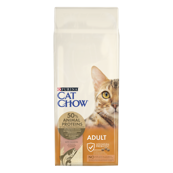 PURINA® CAT CHOW®  Cat Chow Adulto Salmón 15 kg