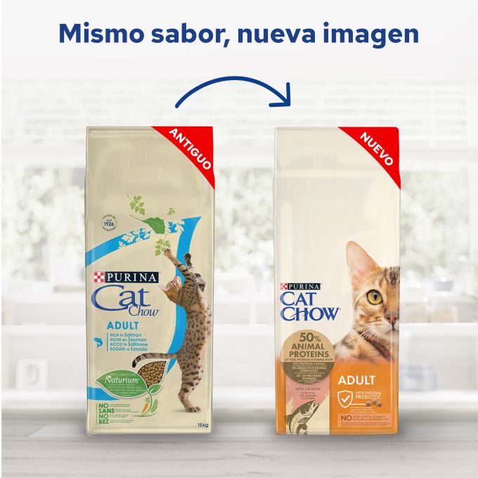 PURINA® CAT CHOW®  Cat Chow Adulto Salmón 15 kg