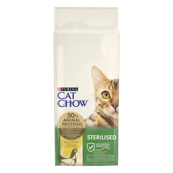 PURINA® CAT CHOW®  Cat Chow Esterilizado Pollo 15 kg