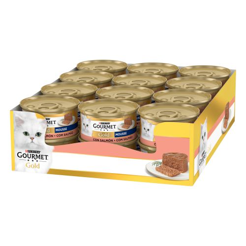 PURINA® GOURMET® Gold   Mousse Salmón