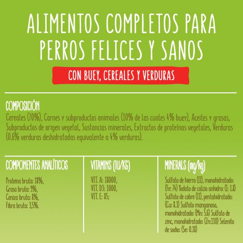 PURINA®  FRISKIES®  Adulto con buey, cereales y verduras