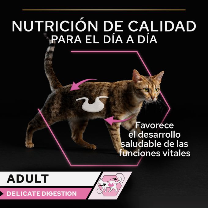 PURINA® PRO PLAN® Gato Adulto Delicate Digestion con Pescado del Océnao en salsa