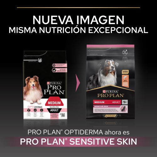 PURINA® PRO PLAN®Medium Adult SENSITIVE SKIN Salmón