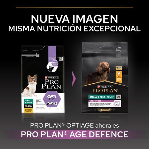 PURINA® PRO PLAN®Small & Mini Adult 9+ AGE DEFENCE Pollo