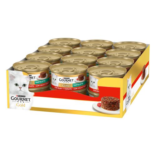 PURINA® GOURMET® Gold   Tartelette con Buey y Tomate