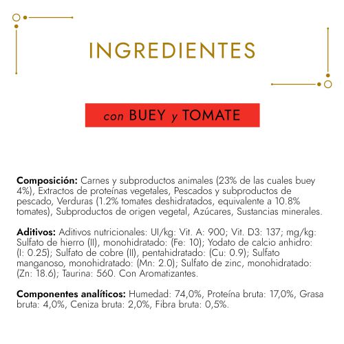 PURINA® GOURMET® Gold   Tartelette con Buey y Tomate