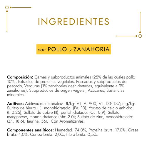 PURINA® GOURMET® Gold   Tartelette con Pollo y Zanahoria