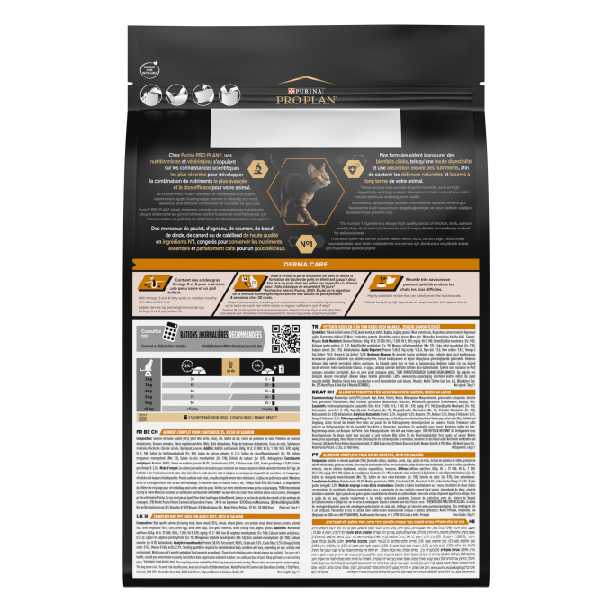 PURINA® PRO PLAN® Gato Adult 1+ DERMA CARE Salmón