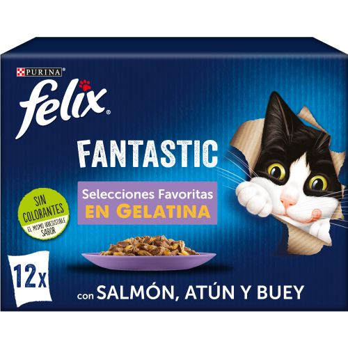 PURINA® FELIX® Fantastic Selecciones Favoritas en Gelatina