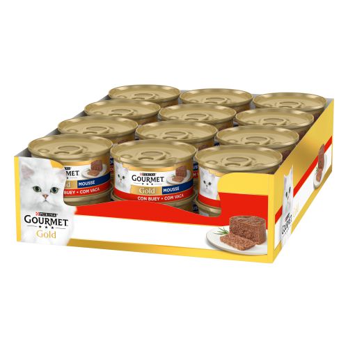 PURINA® GOURMET® Gold   Mousse con Buey