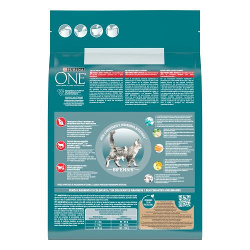 PURINA ONE ® Gatos Esterilizados/Castrados, Rico en Salmón