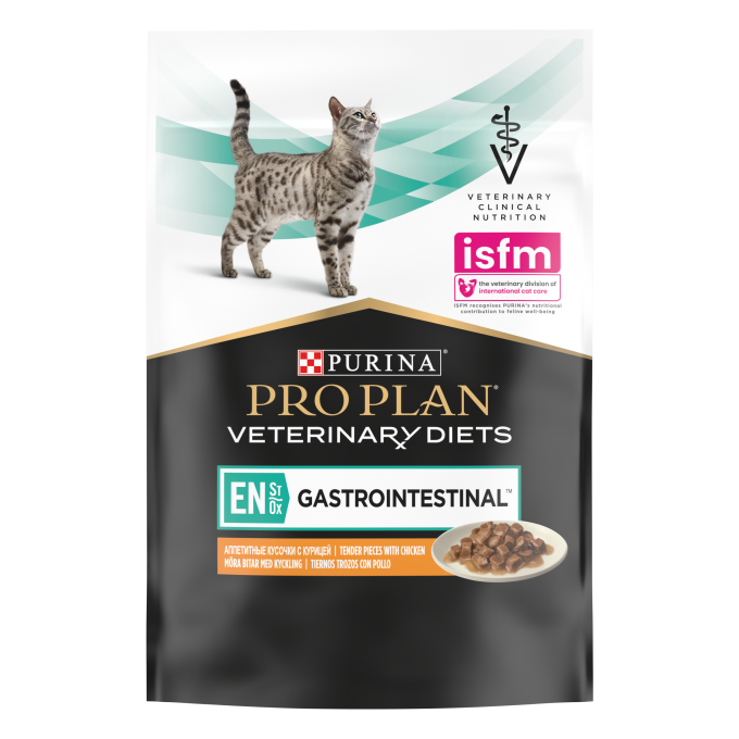 PURINA® PRO PLAN® VETERINARY DIETS  FELINE EN Gastrointestinal Sobres Pollo