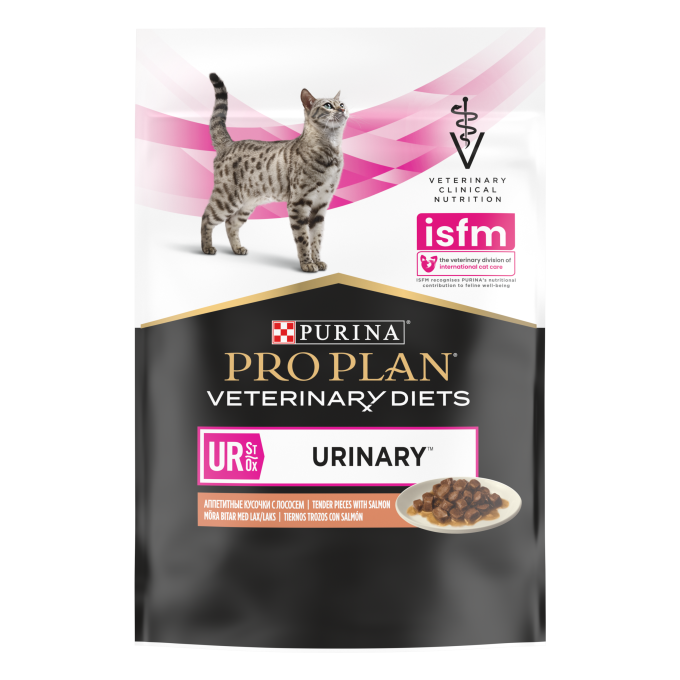 PURINA® PRO PLAN® VETERINARY DIETS  FELINE UR Urinary Sobres Salmón