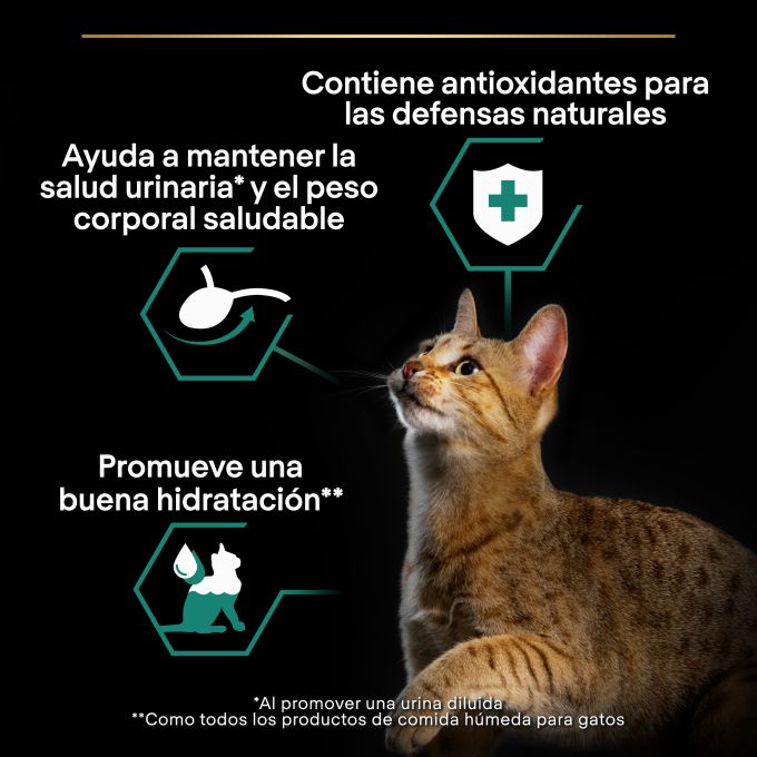 PURINA® PRO PLAN®  Gato Adulto ESTERILIZADO Multipack Sobres Terrina Bacalao