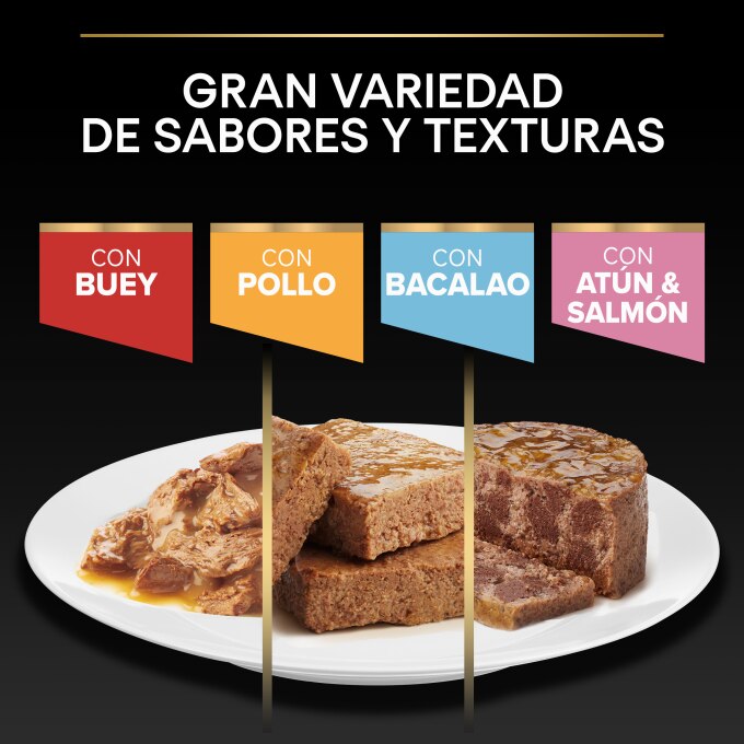 PURINA® PRO PLAN®  Gato Adulto ESTERILIZADO Multipack Sobres Terrina Bacalao