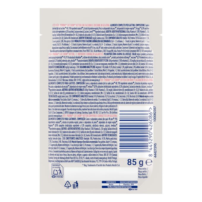 PURINA® CAT CHOW®  CAT CHOW Gatito Pavo 85gr