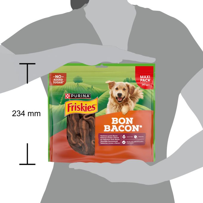 PURINA®  FRISKIES® Maxipack  Bon bacon