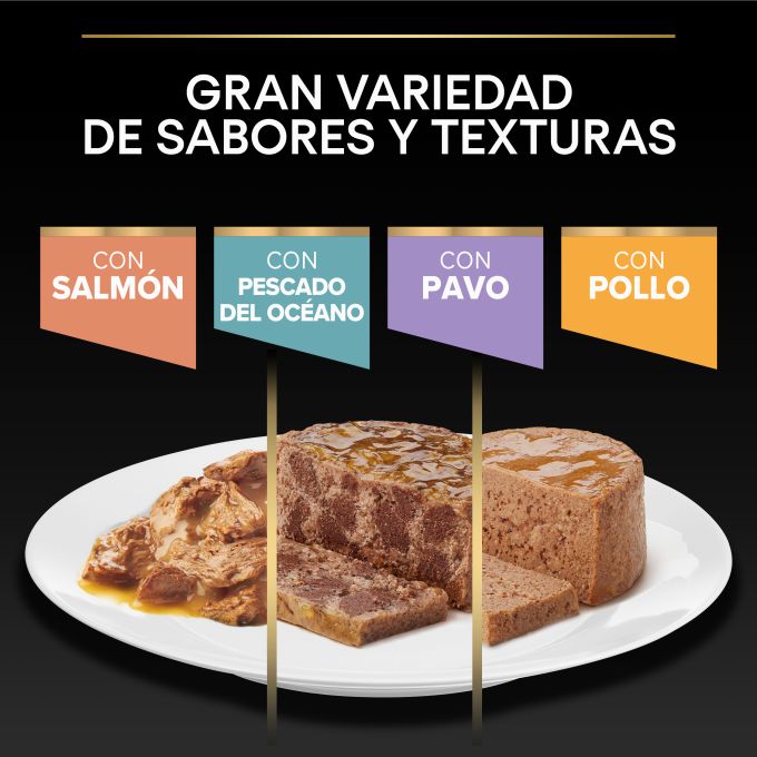 PURINA® PRO PLAN®  Gato Adulto STERILISED MAINTENANCE Terrina con atún y salmón