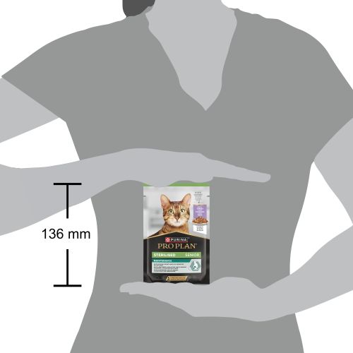 PURINA ® PRO PLAN ® Sterilised Senior 7+ MAINTENANCE con pavo en salsa