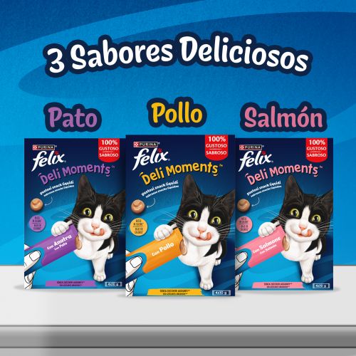 ​PURINA®  FELIX® Deli Moments™ con Pato