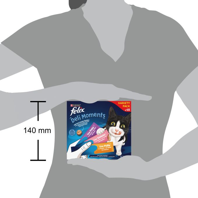 ​PURINA®  FELIX® Deli Moments™  Multipack Variedad Sabores