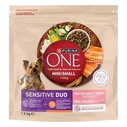 Ver PURINA® ONE® Delicate Perro Salmón y Arroz