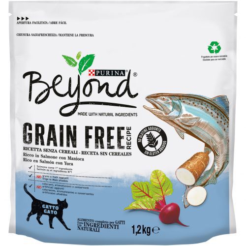 Ver PURINA® BEYOND® Grain Free Gato Seco Sabor Salmón
